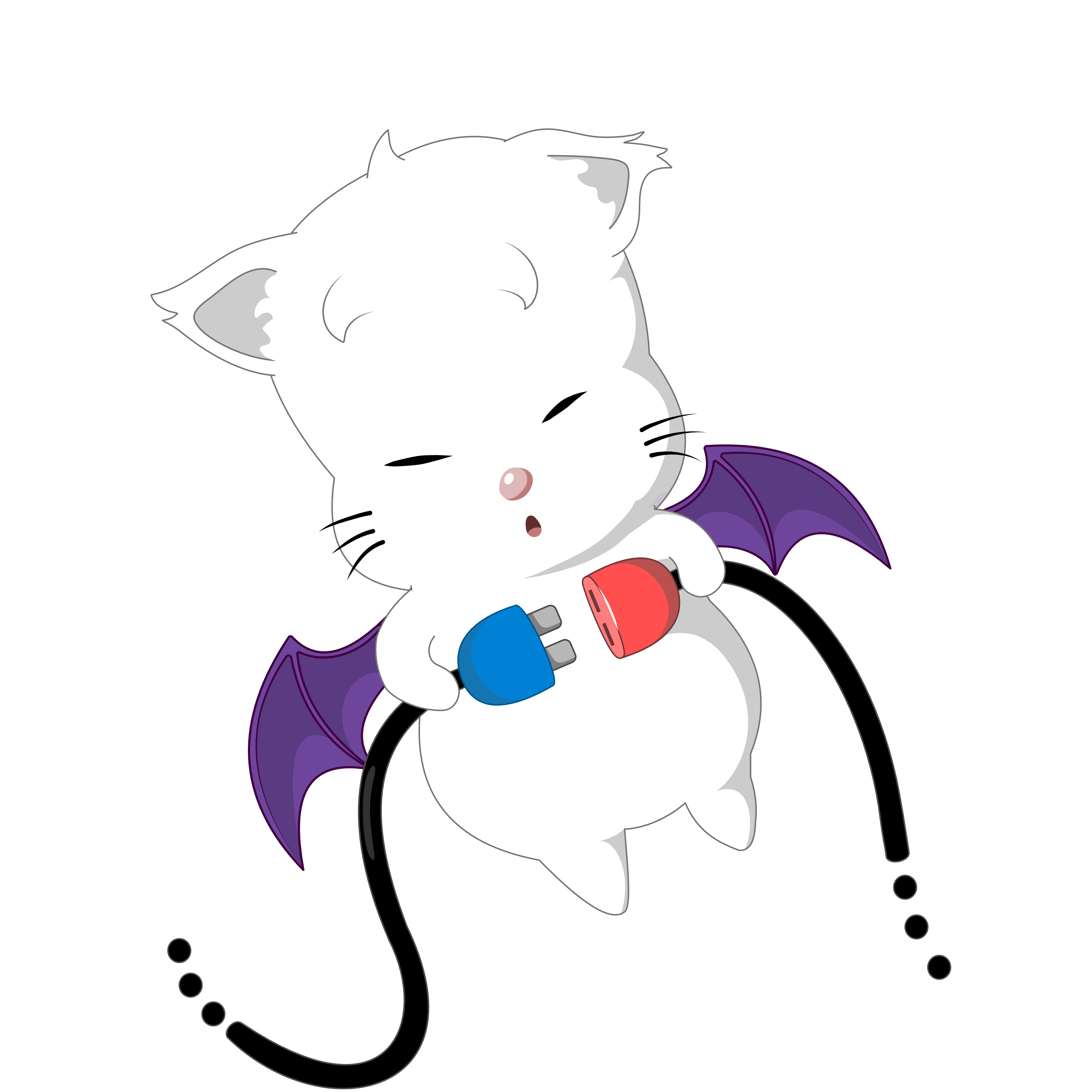 Moogle with connect cables