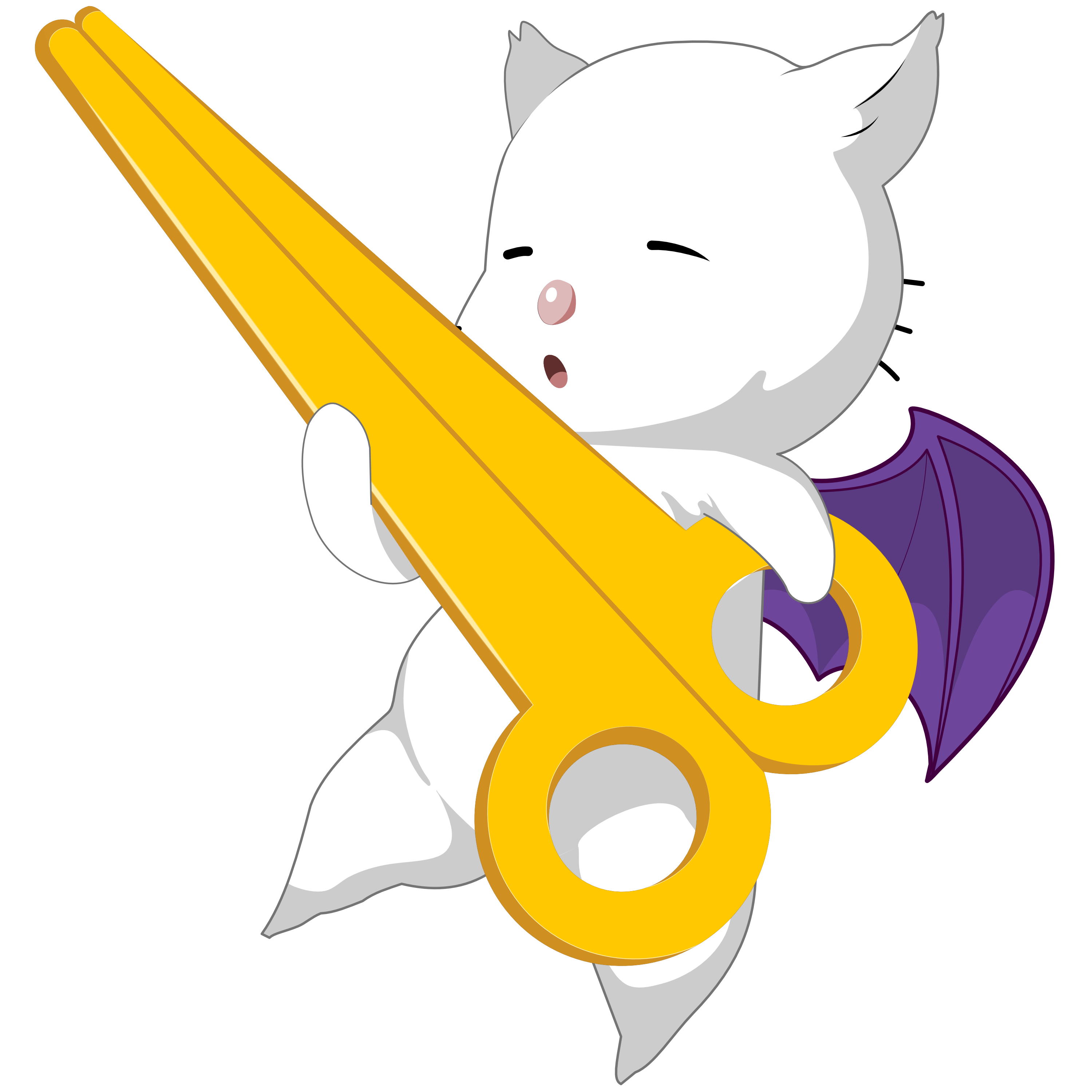 Moogle with Scissors